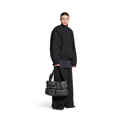 BALENCIAGA Men's Superbusy Large Sling Bag  in Dark Grey outlook
