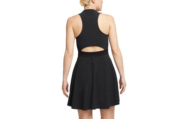 (WMNS) Nike Dri-FIT Advantage Tennis Dress 'Black' DX1428-010 - 2