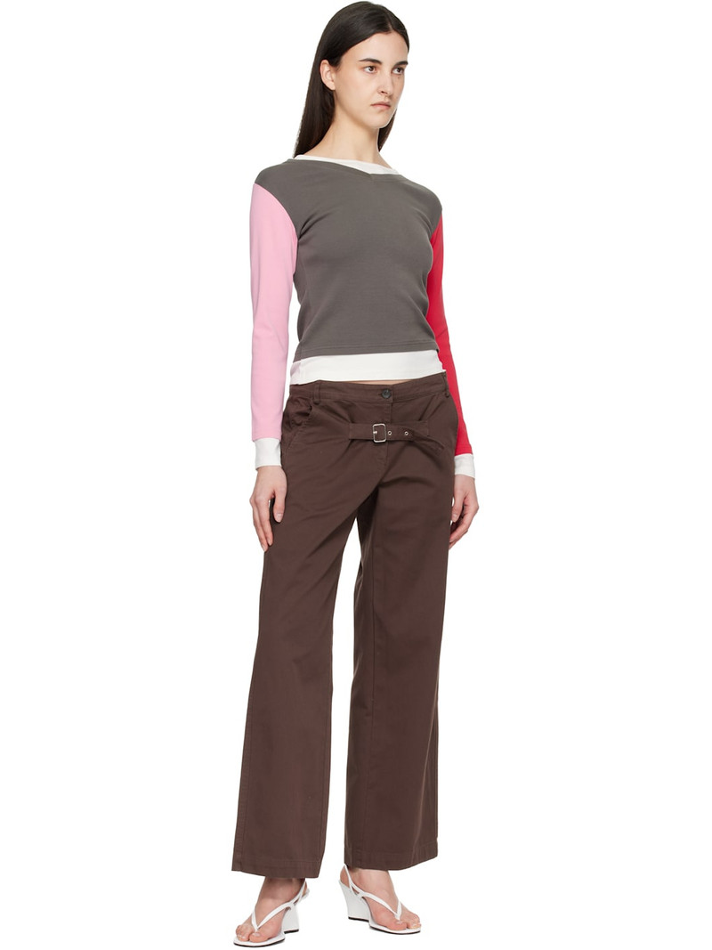 gimaguas Brown Belt Trousers outlook