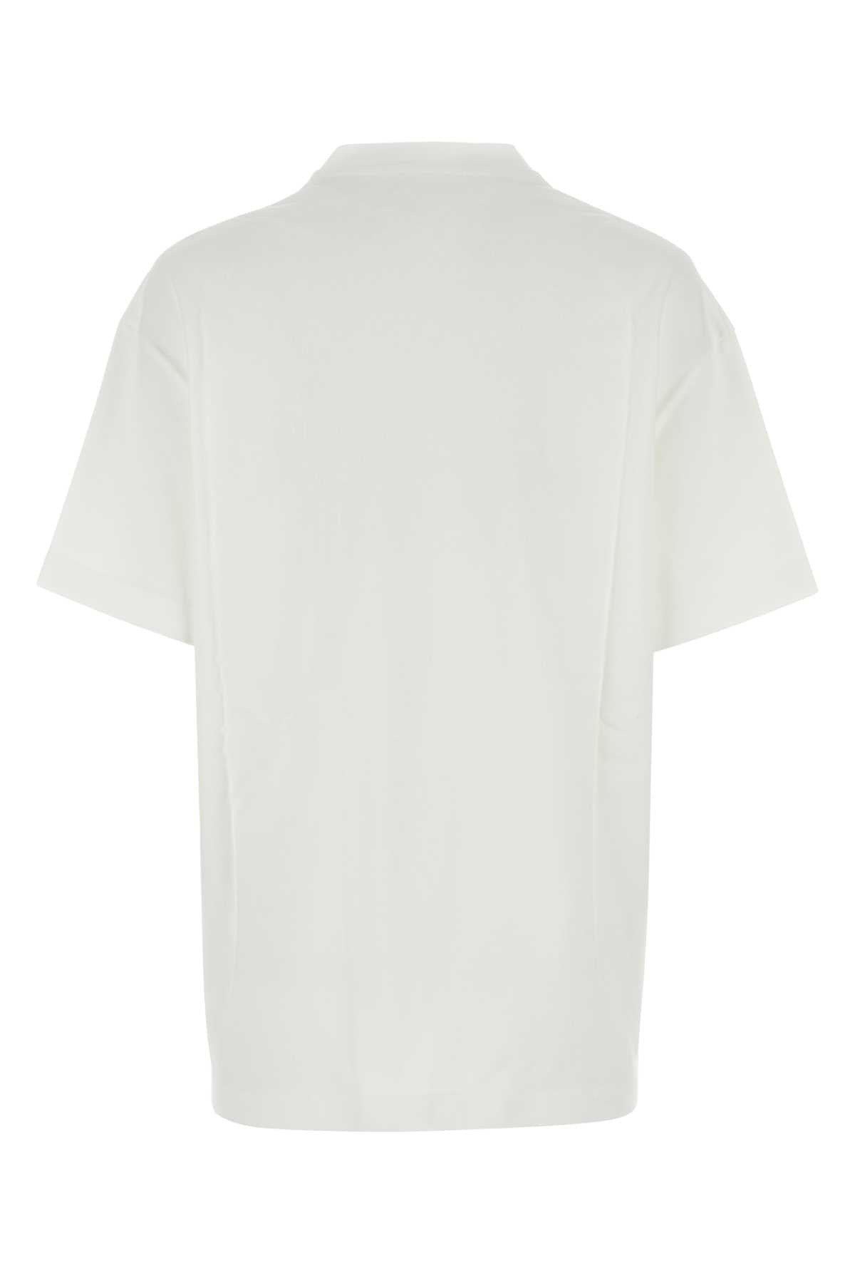 Jil Sander Women White Cotton T-Shirt - 2