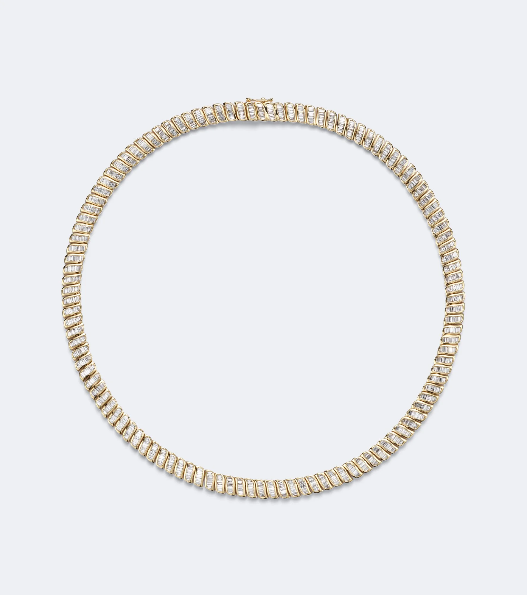 Zoe 18kt gold choker with diamonds - 1