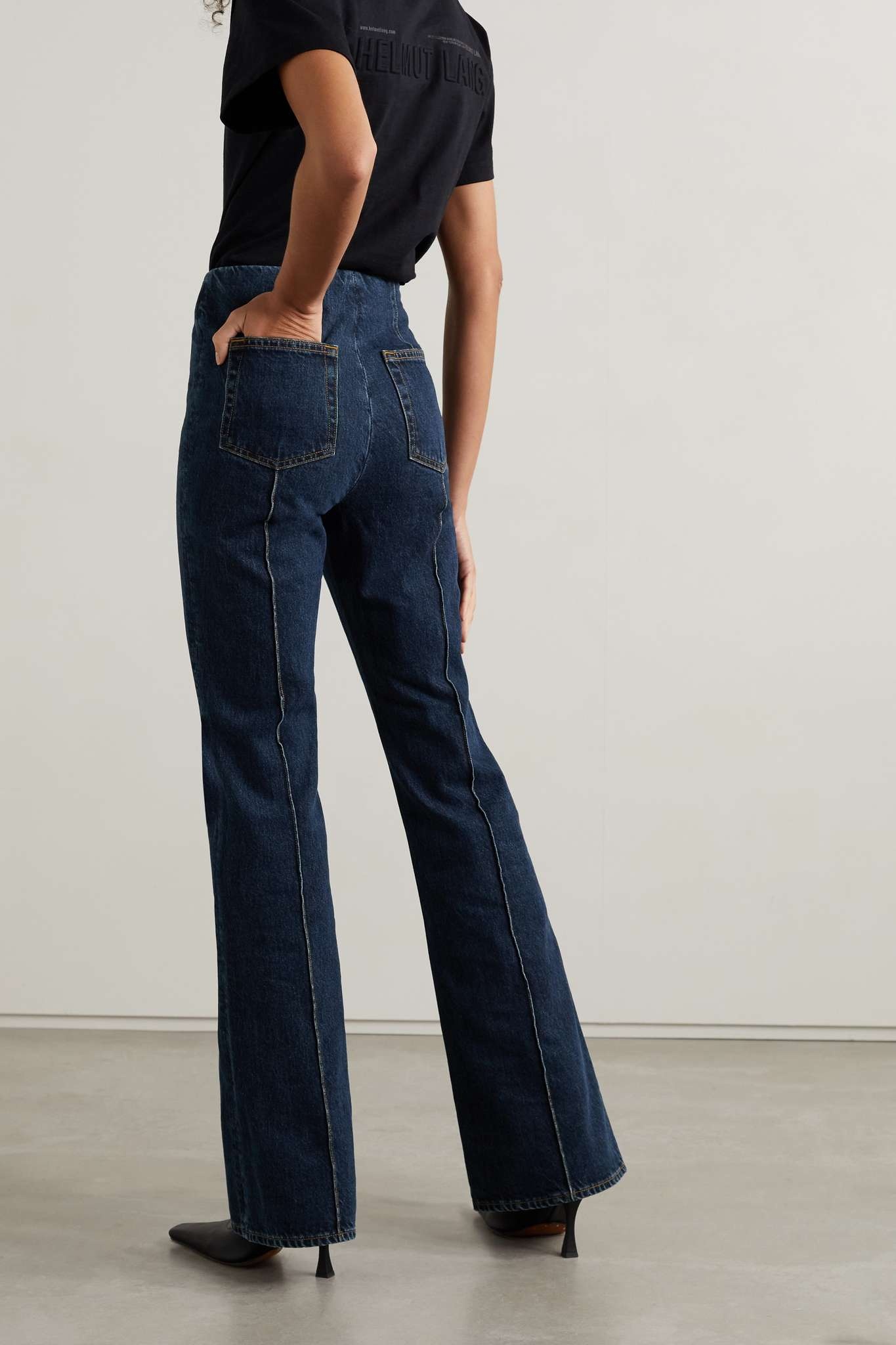 High-rise flared jeans - 4