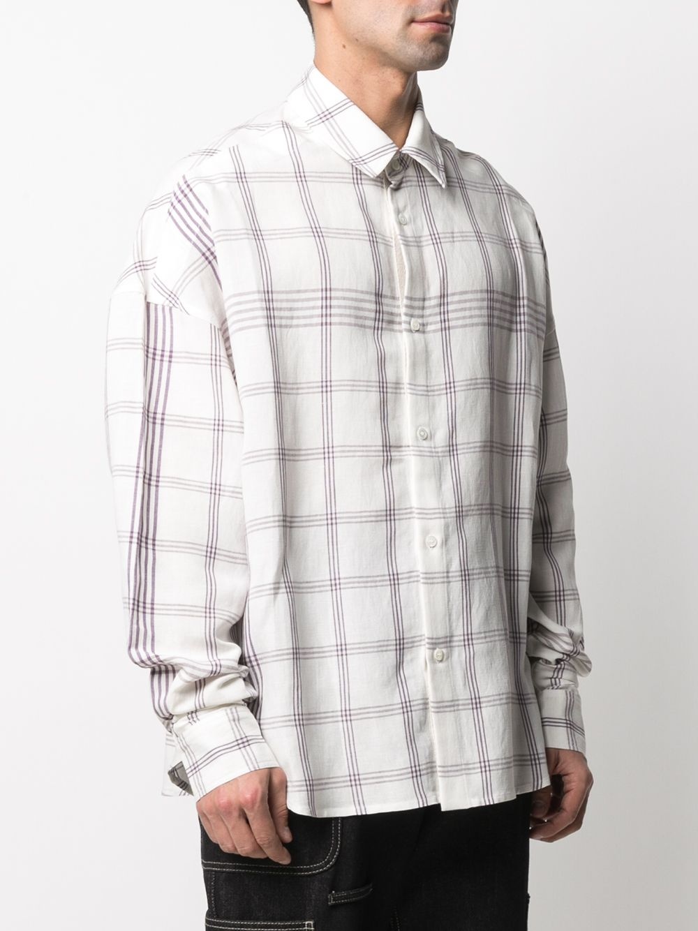 check-print shirt - 3