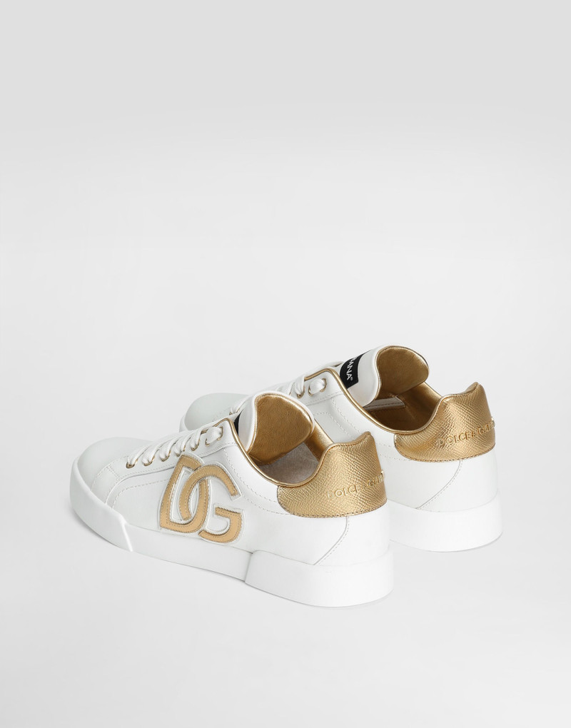 Dolce & Gabbana Calfskin Portofino sneakers with DG logo outlook