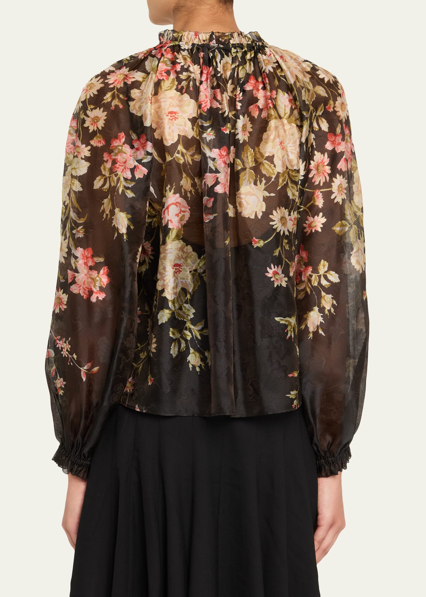 Jolie Floral Long-Sleeve Blouse - 3
