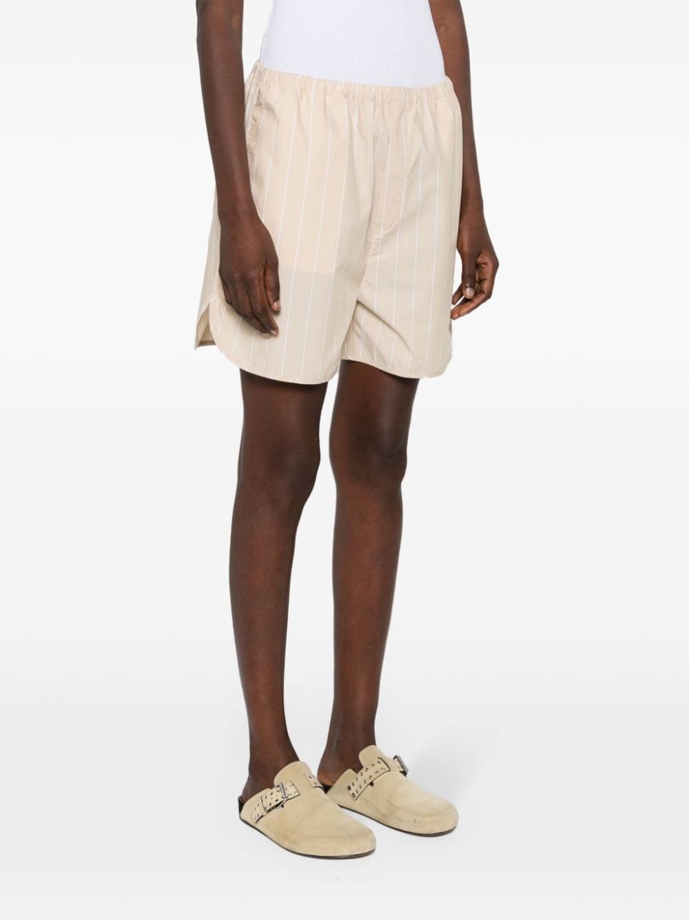 Striped drawstring shorts - 2