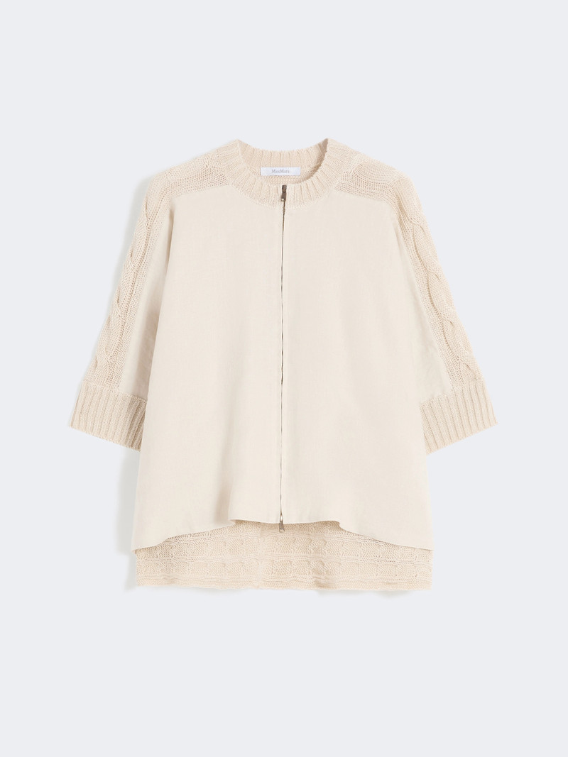 ERESIA Linen yarn cardigan - BEIGE 1