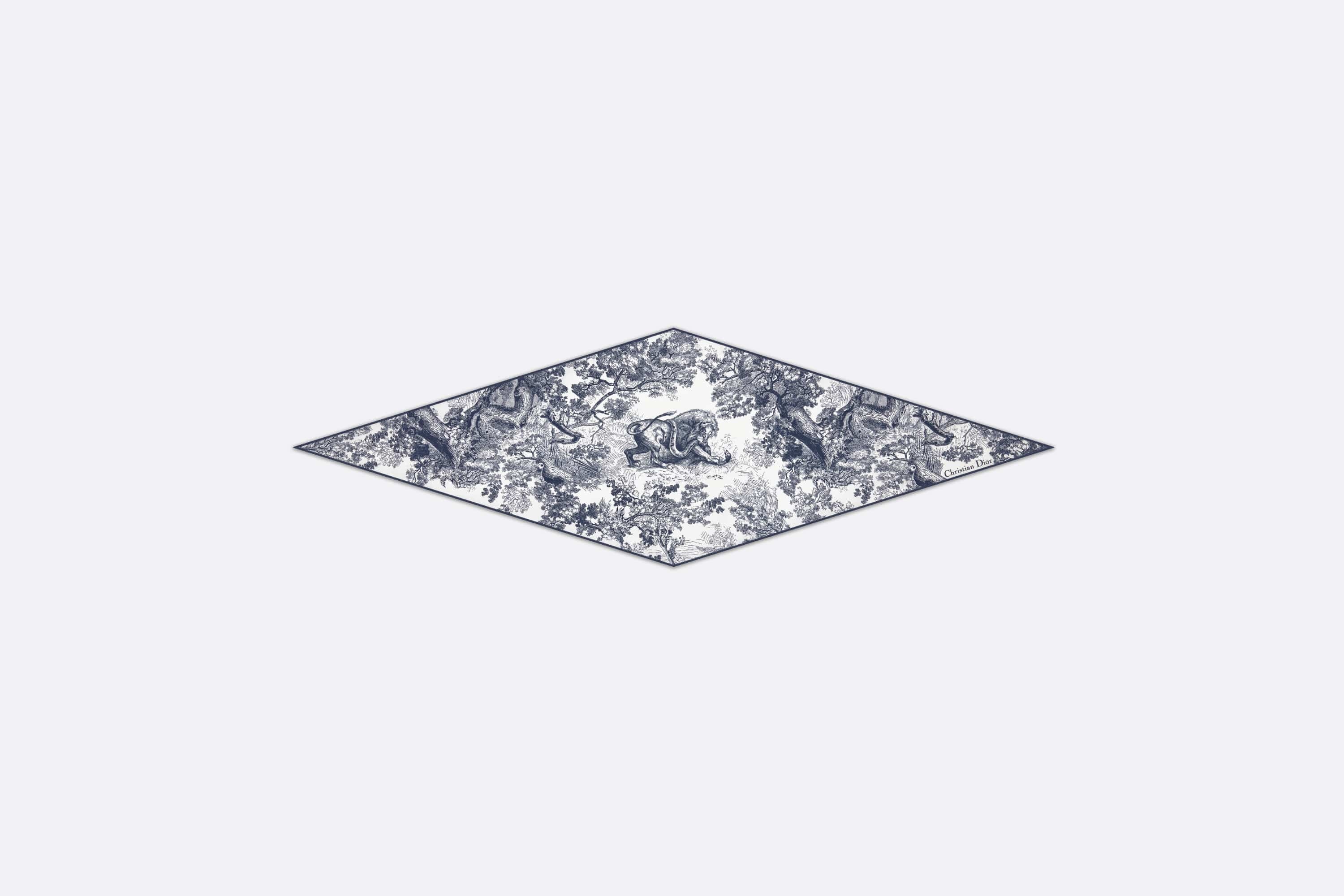 【無料郵送/関税込/正規品】 (W) Dior Toile de Jouy Sauvage Mi Dior Toile de Jouy Sauvage Dior Silk Top | REVERSIBLE