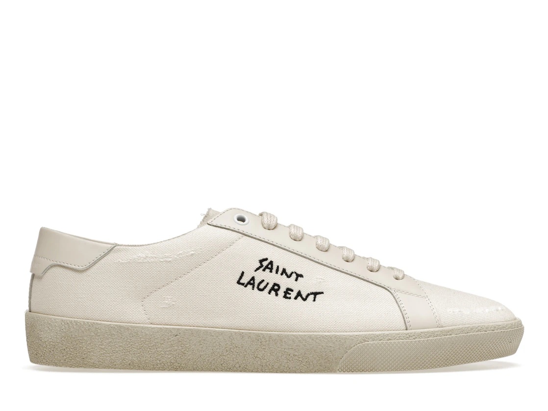 Saint Laurent Court Classic SL/06 Low Distressed Cream - 1