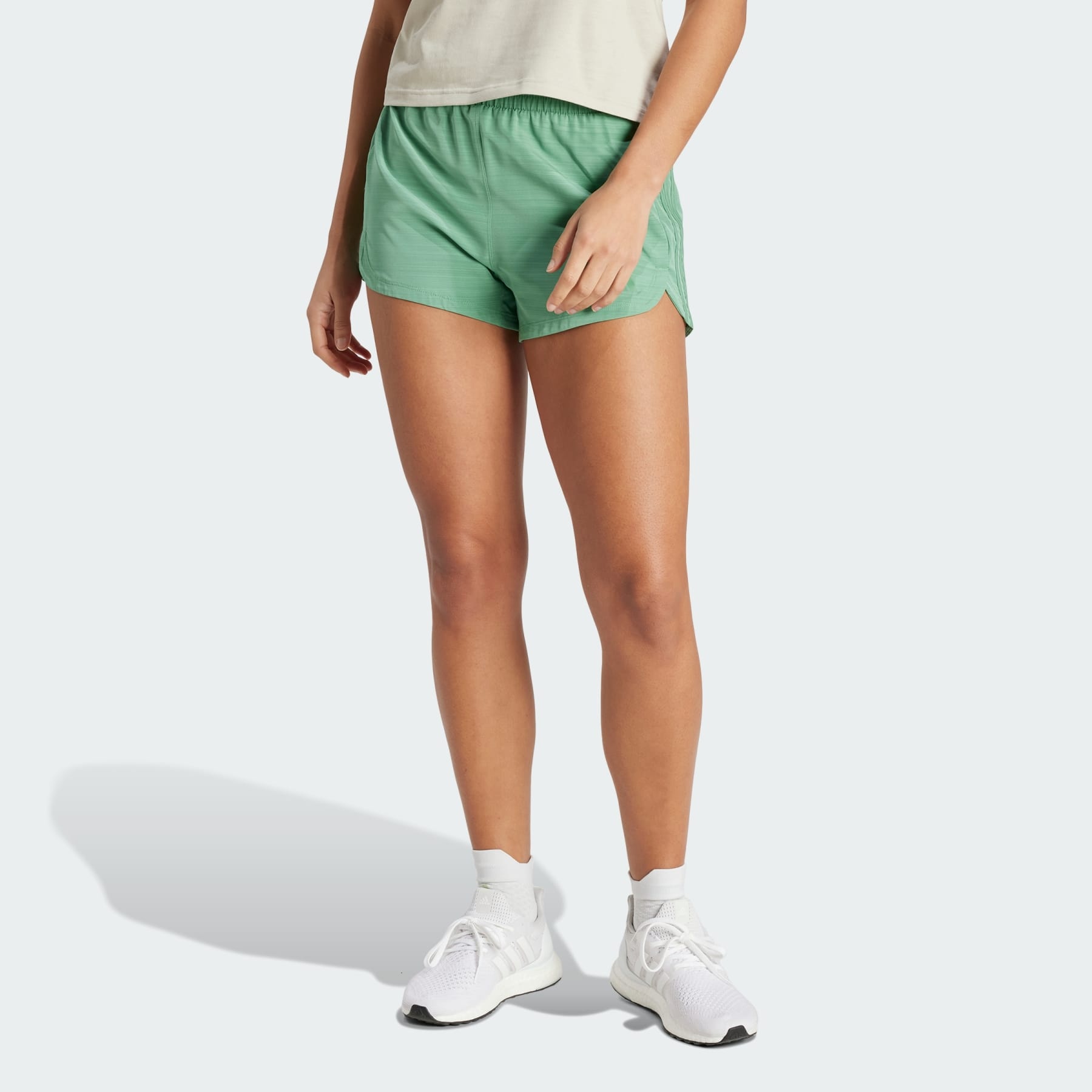 Pacer Training 3-Stripes Woven High-Rise Shorts - 2
