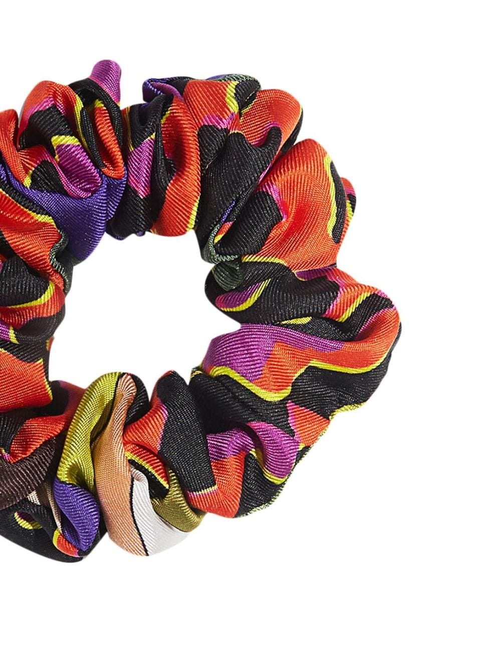 wave-print scrunchie - 2