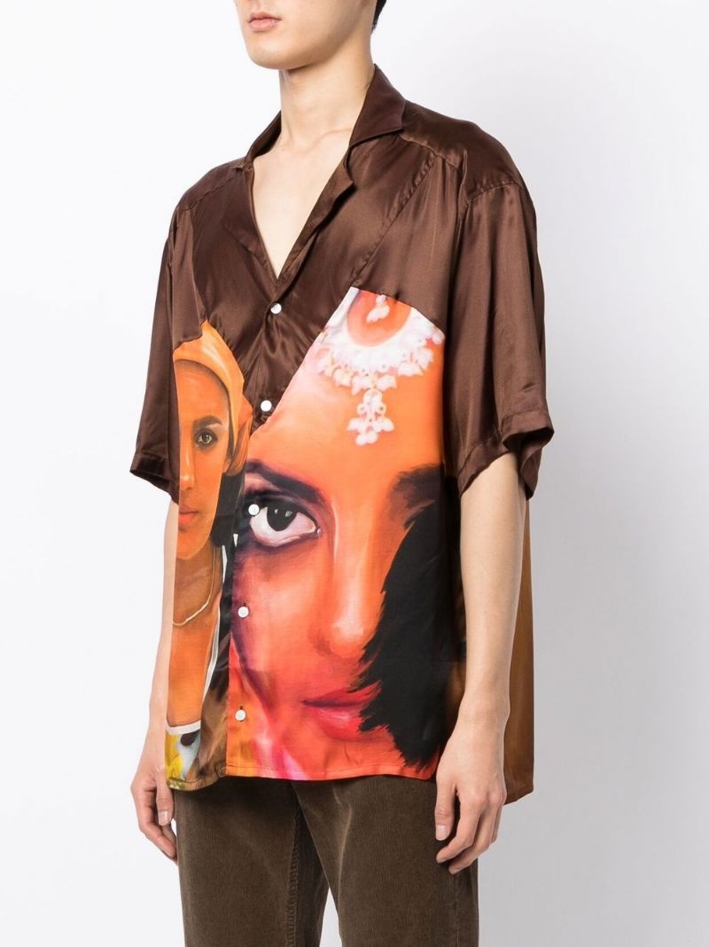 graphic-print short-sleeved shirt - 3