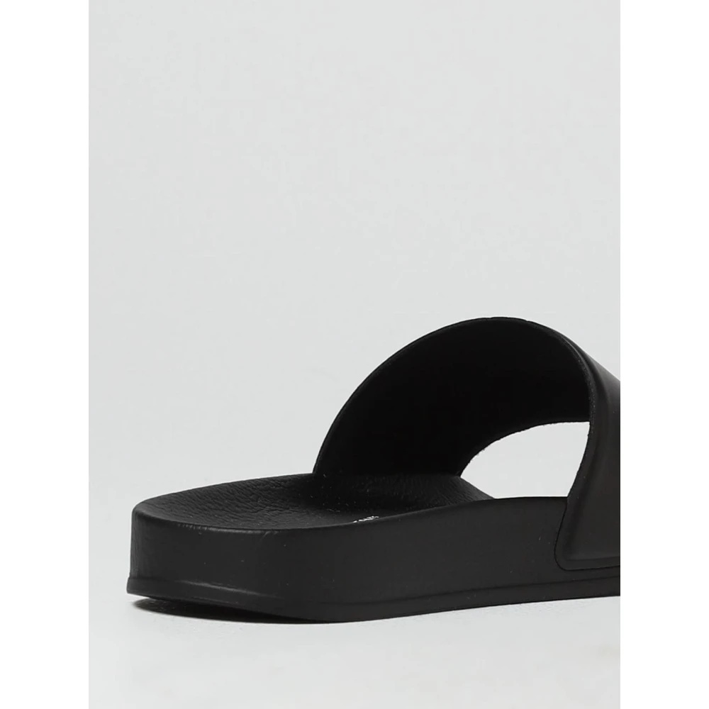 MSGM BLACK SLIDE SANDALS FOR MEN | miinto | REVERSIBLE
