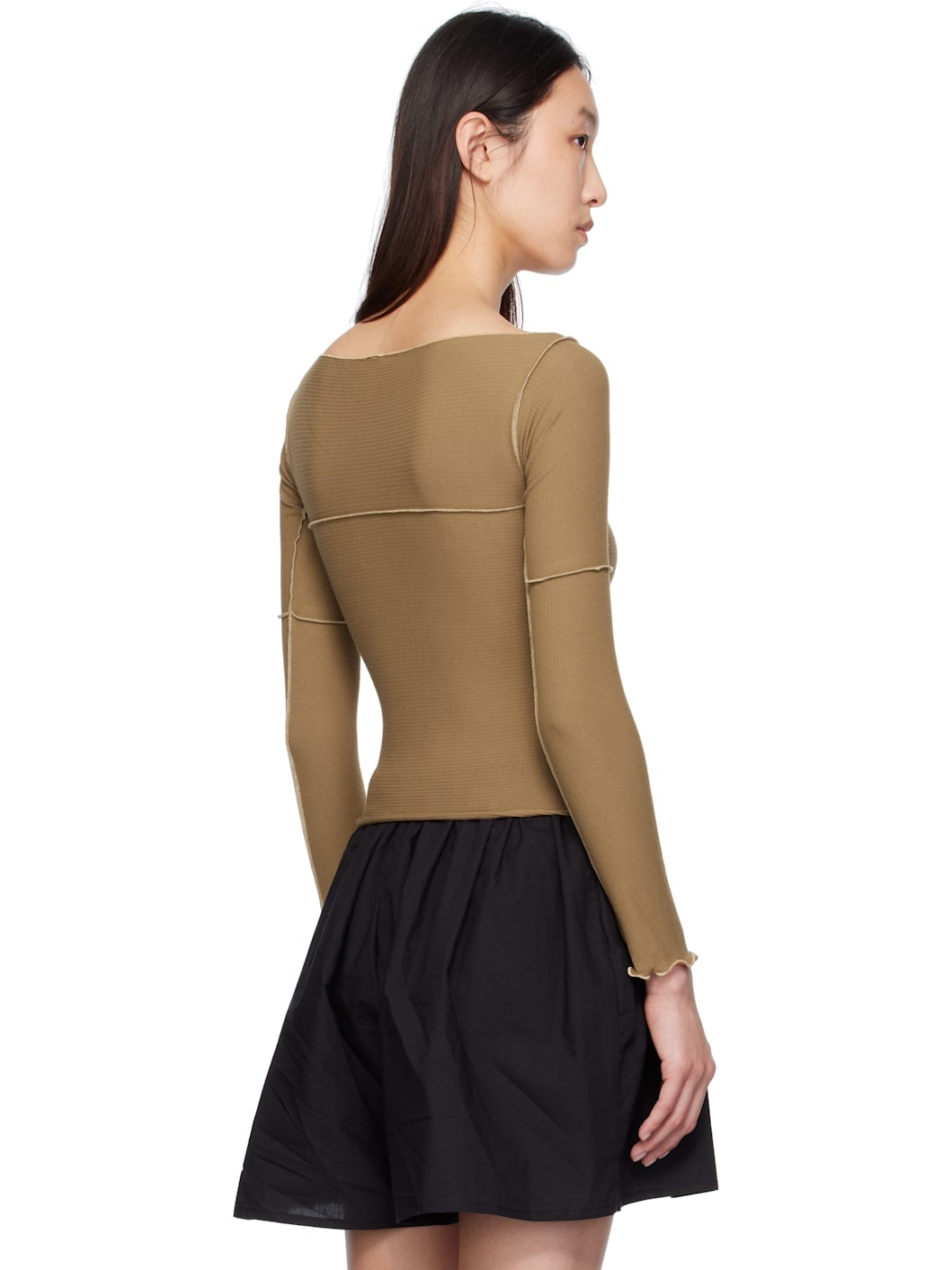 Brown Cinder Long Sleeve T-shirt - 3