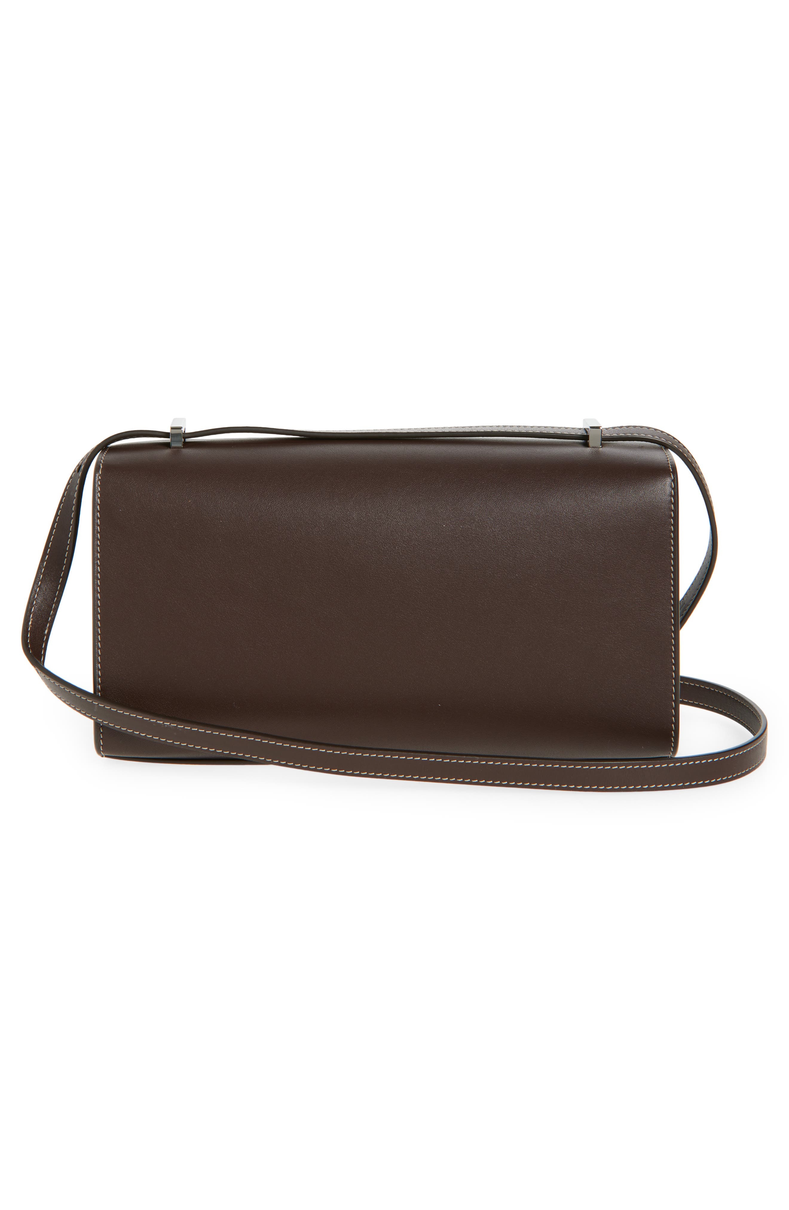 SAVETTE Symmetry 26 Leather Crossbody Bag in Coffee at Nordstrom - 5