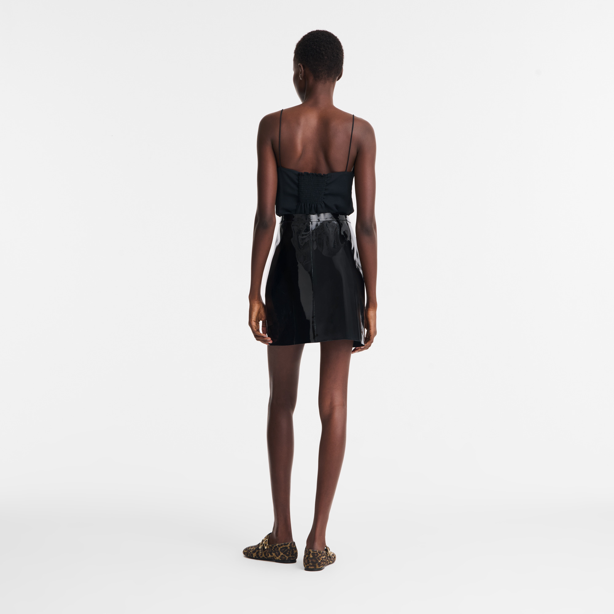 Skirt Black - Leather - 3