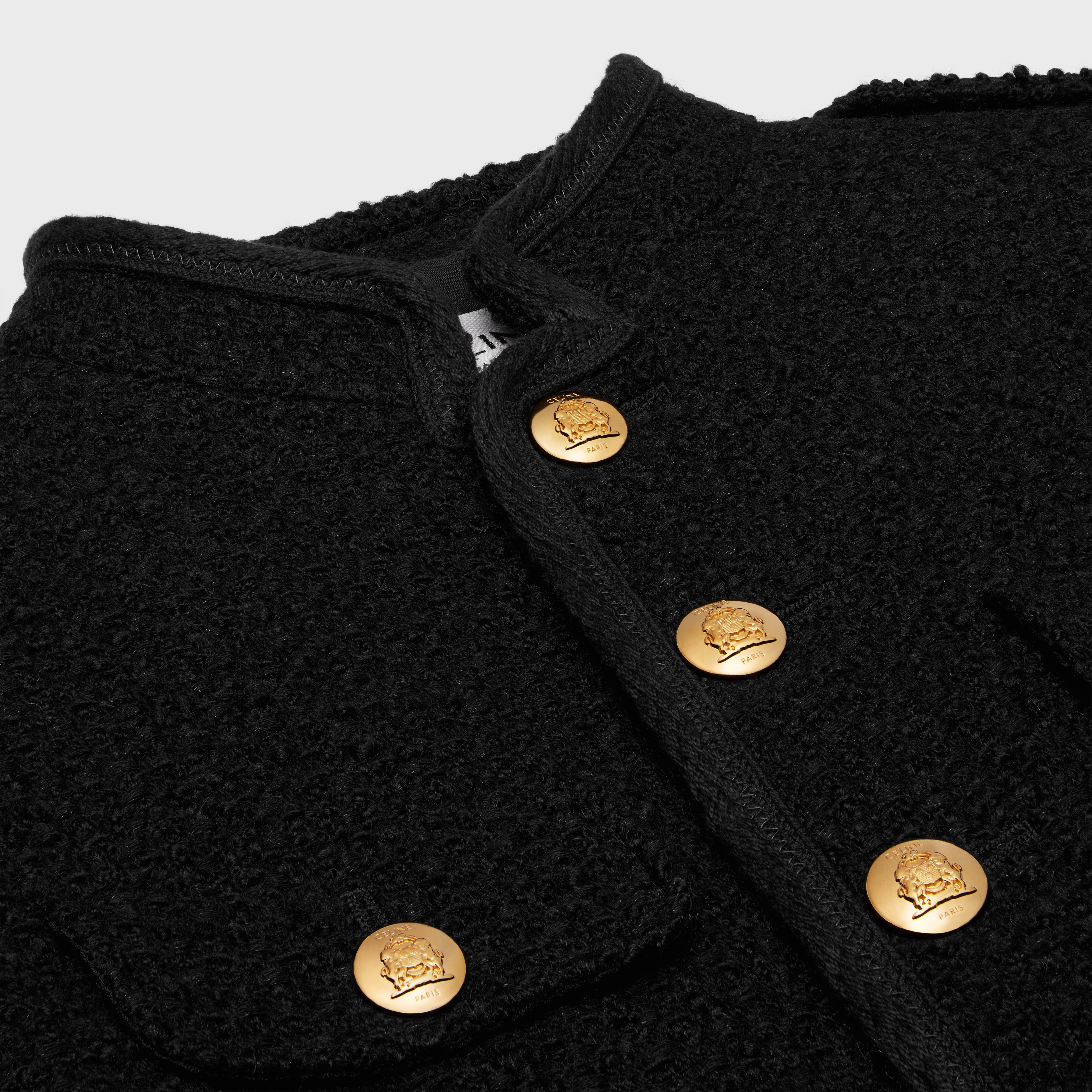 military jacket in bouclé tweed - 3