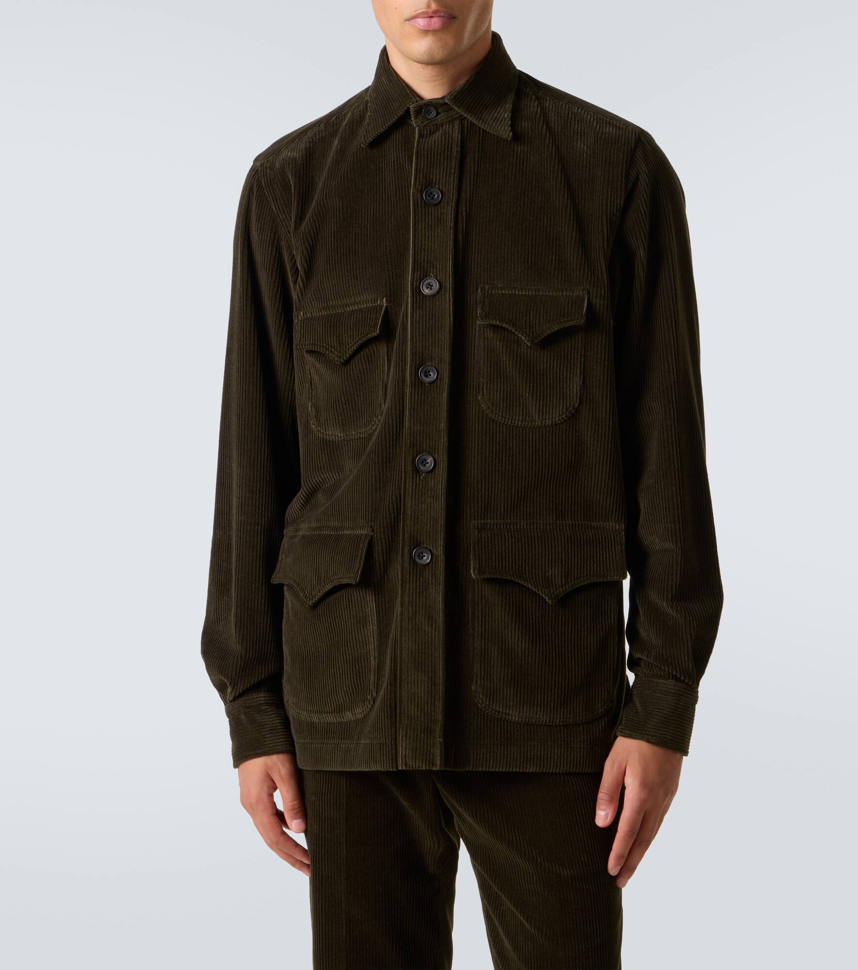 Cotton corduroy Western shirt - 3