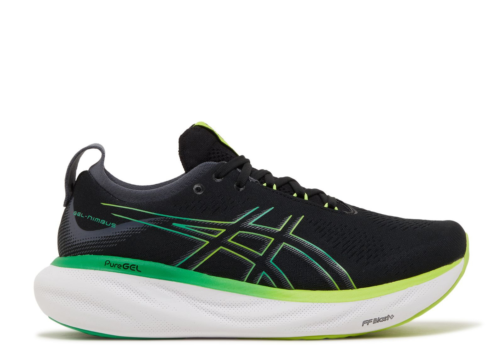GEL NIMBUS 25 'BLACK LIME ZEST' - 1
