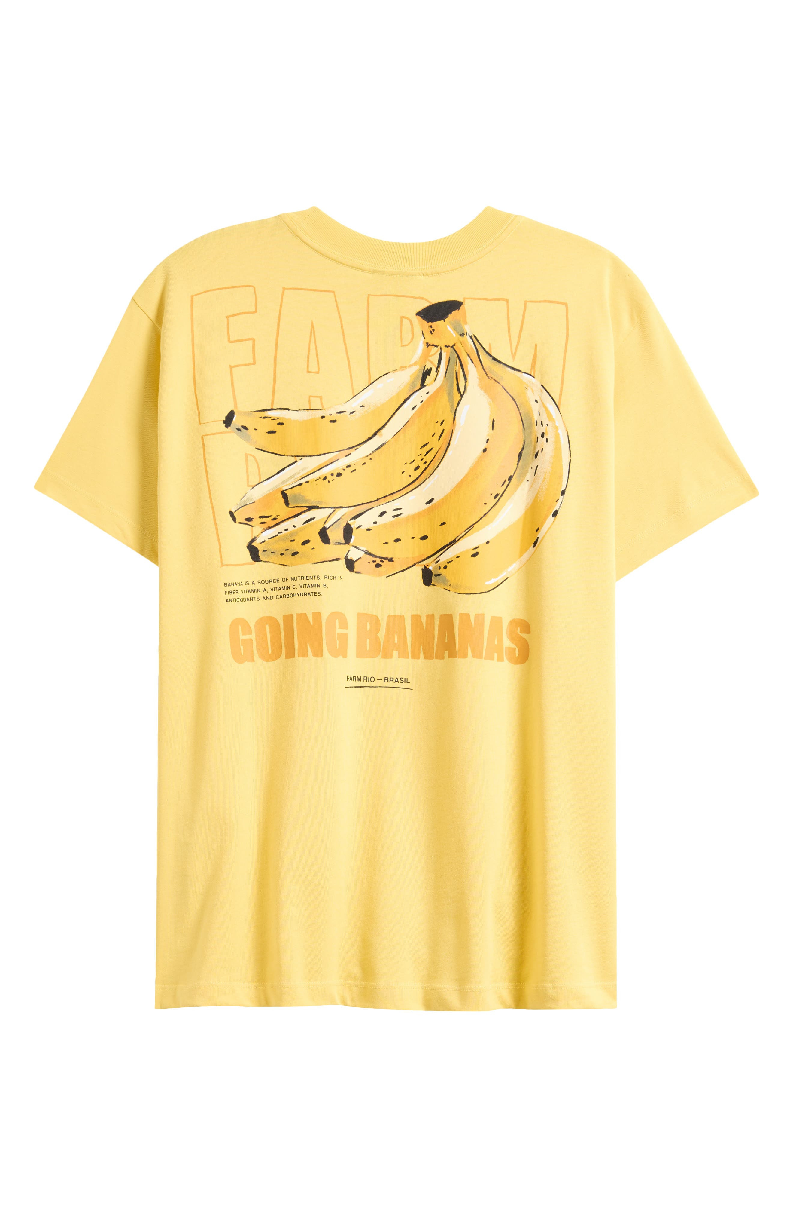 FARM Rio Tropical Bananas Cotton Graphic T-Shirt in Yellow at Nordstrom - 7