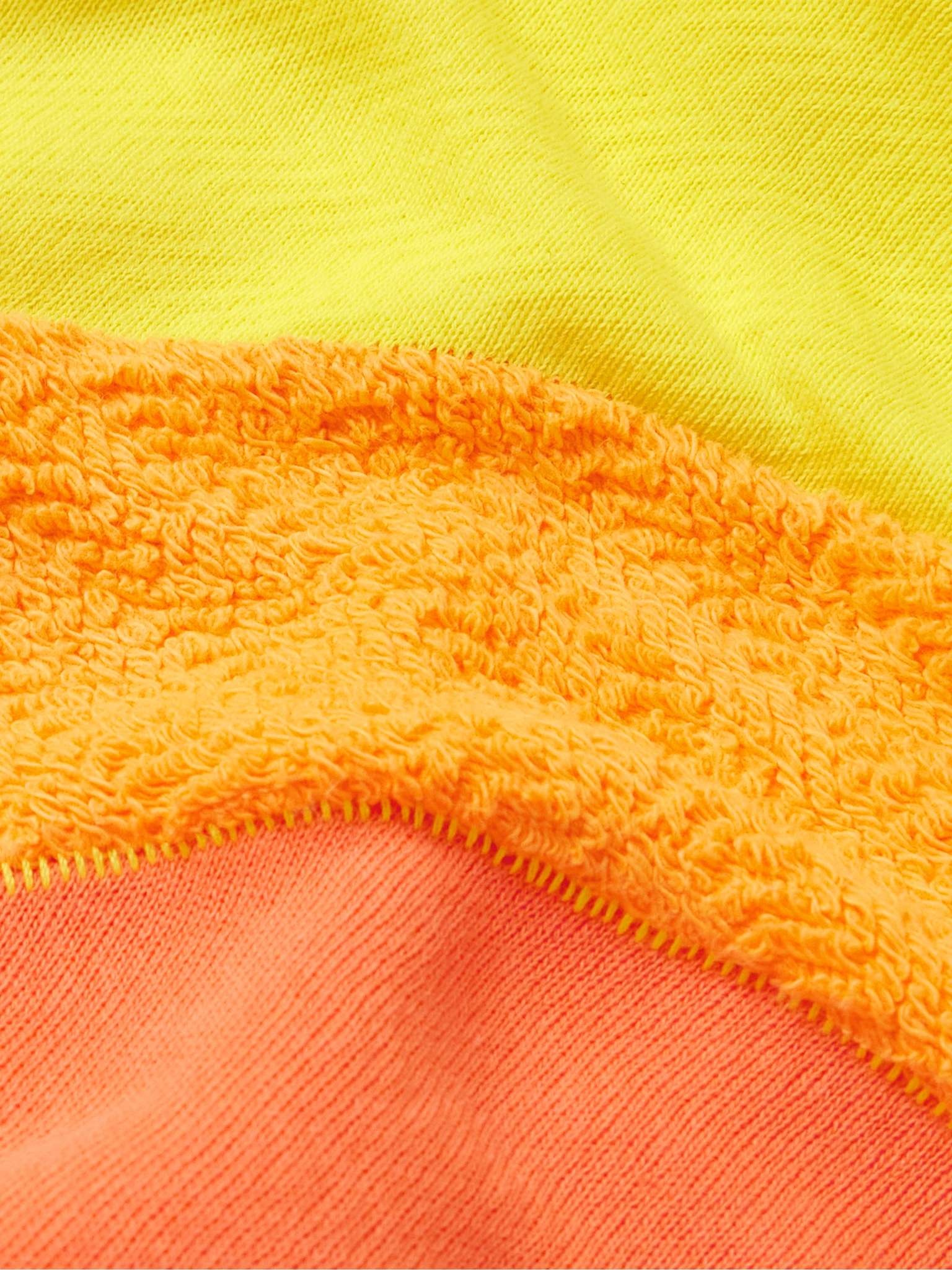 Bouclé-Trimmed Cotton-Jersey Hoodie - 4