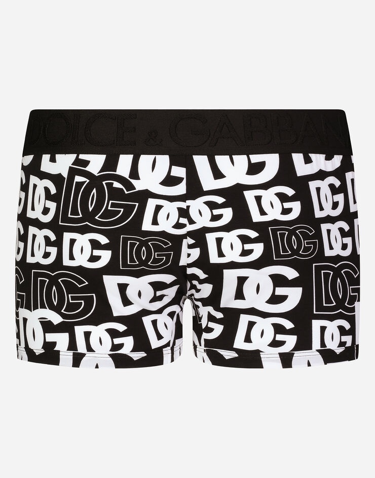 Two-way stretch jersey boxer shorts with DG logo - 3