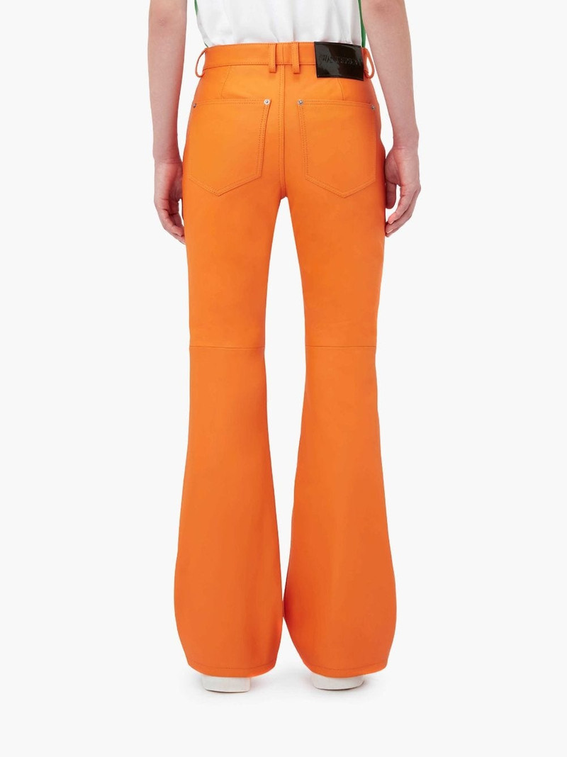BOOTCUT LEATHER TROUSERS 3