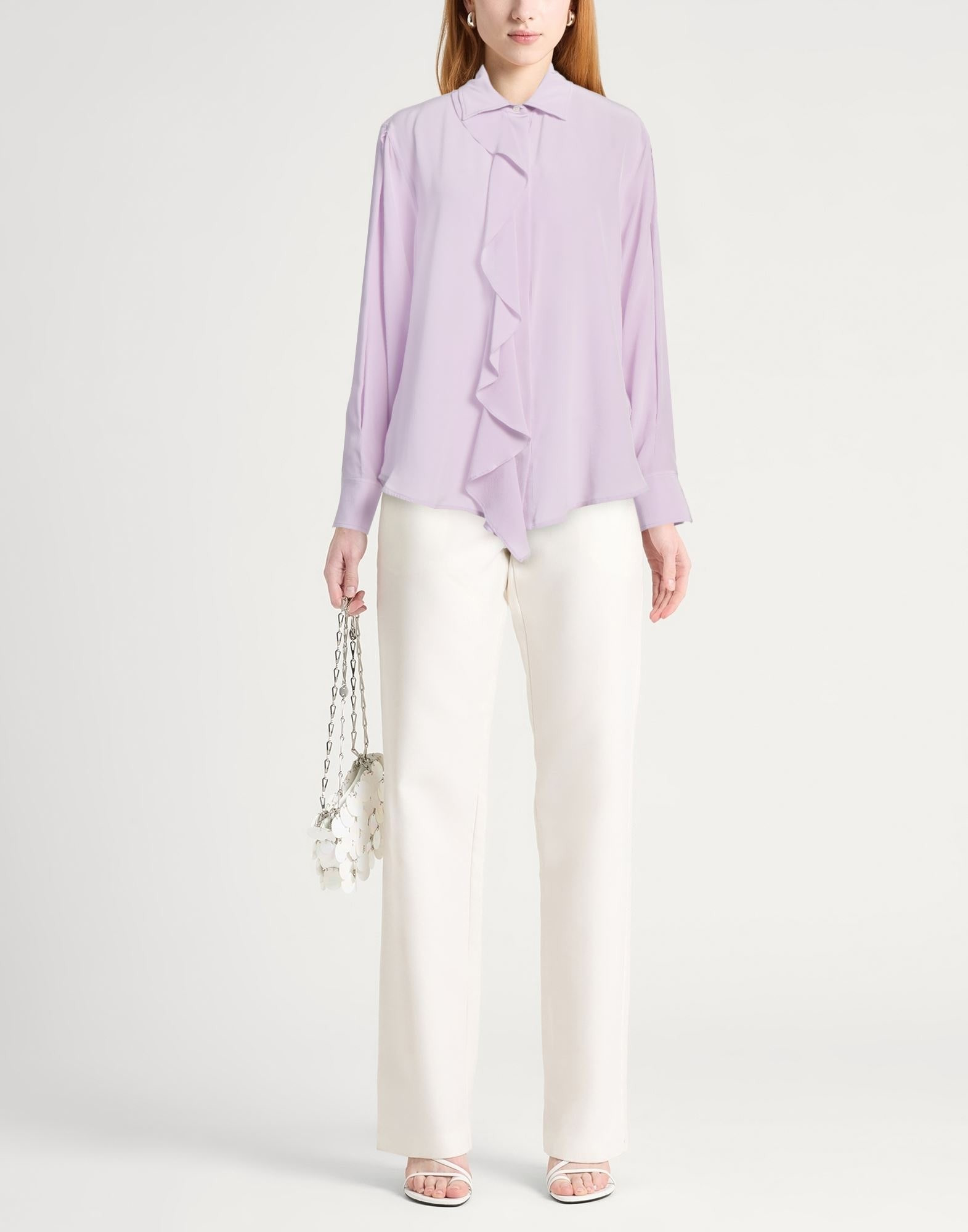 Pink Women's Silk Shirts & Blouses - 2