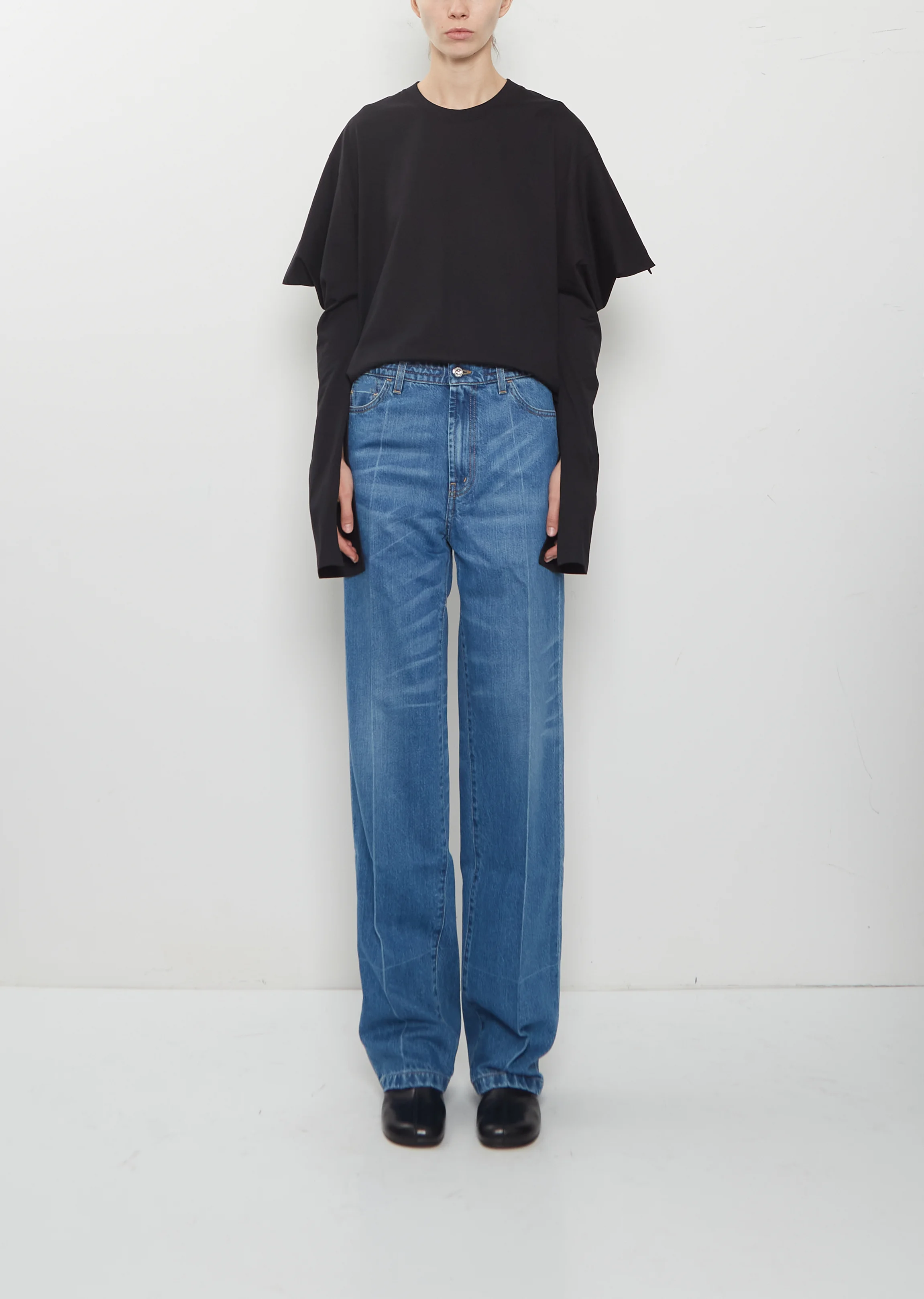 Denim Paper Wash Jeans - 1