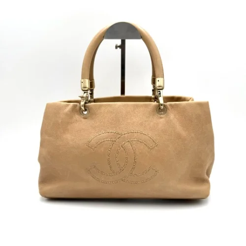 Chanel No. 8 Beige Timeless Tote Bag - 1