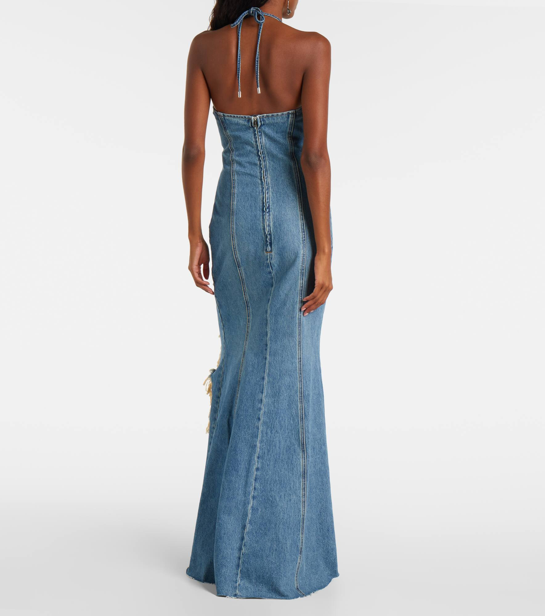 Denim maxi dress - 3