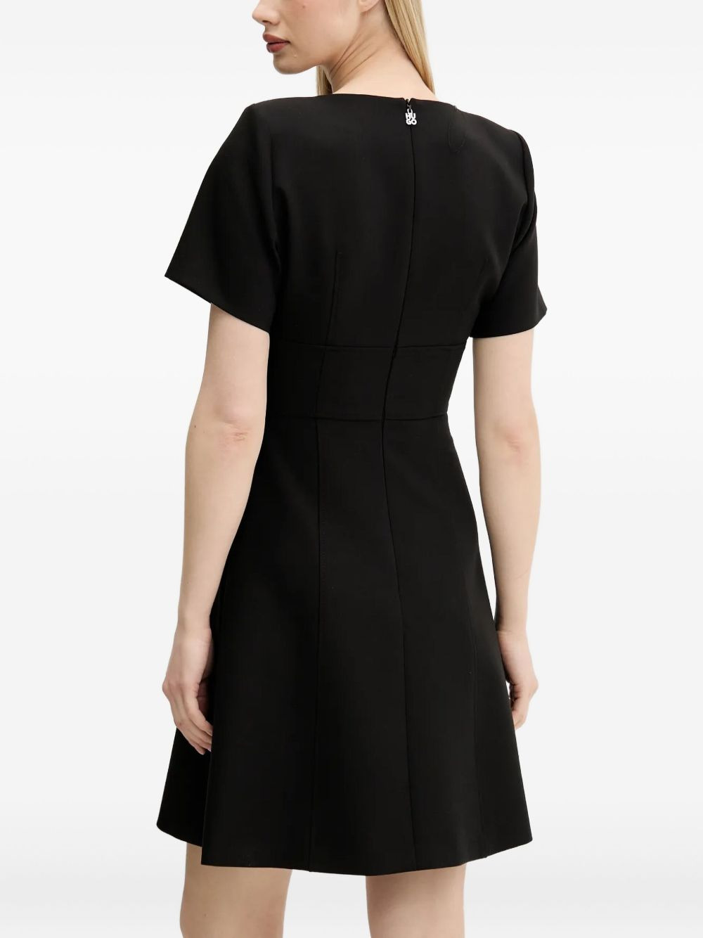 V-neck short-sleeve mini dress - 3
