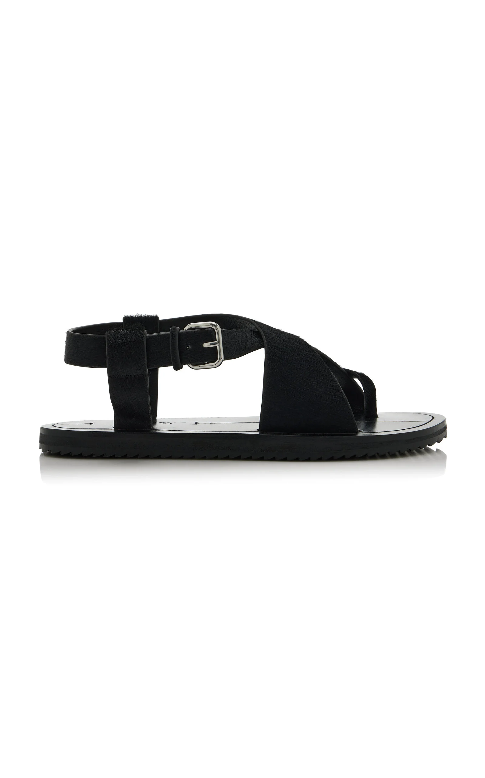 Ora Ponyhair Sandals black - 1