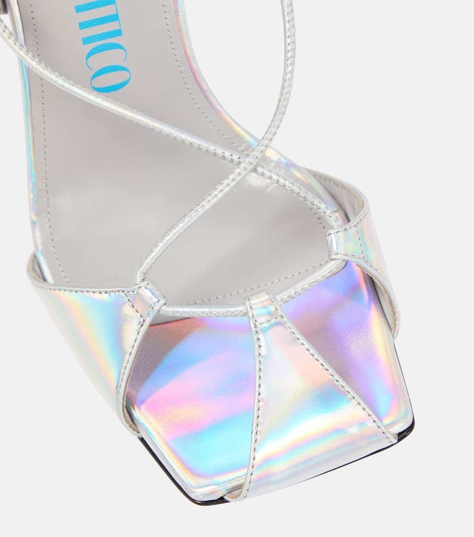Adele metallic leather sandals - 6