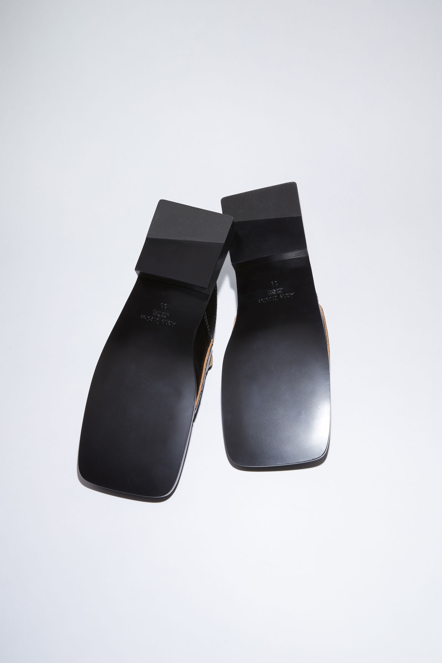 Square toe mules - Black - 3