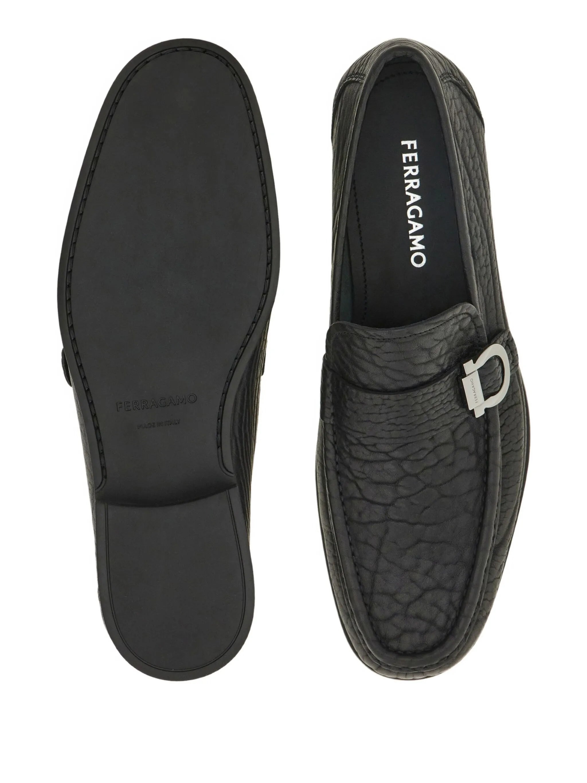 Ferragamo Gancini-buckle Loafers - 3