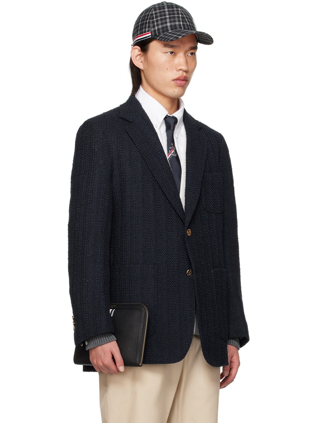 Navy Unstructured Blazer - 2