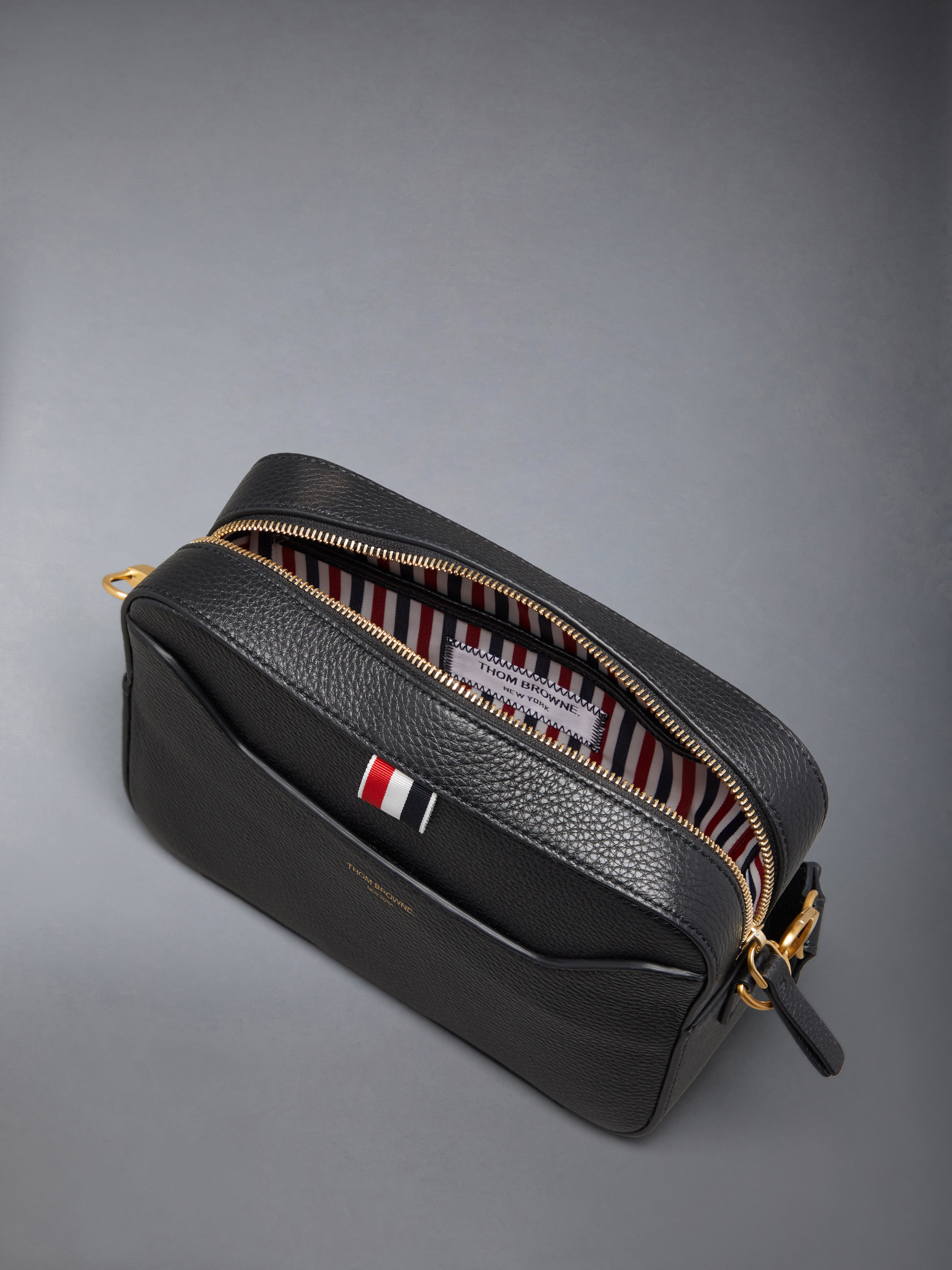 SOFT PEBBLE GRAIN 4-BAR SMALL CAMERA BAG - 5