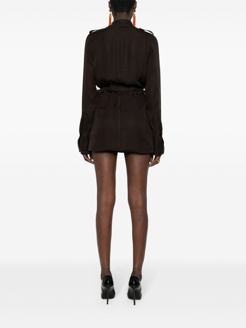 Saharienne muslin mini dress - 4