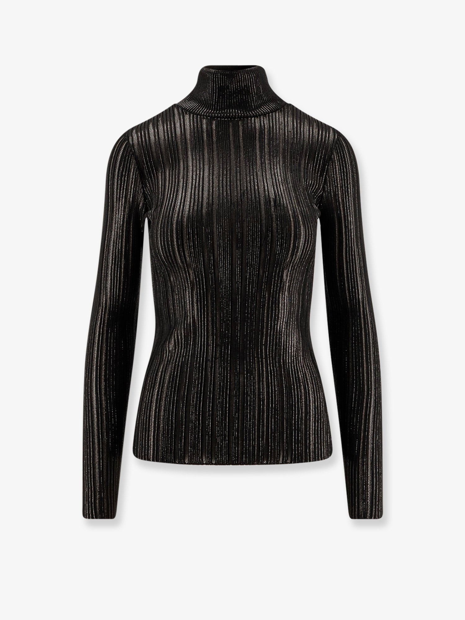 ELISABETTA FRANCHI - Elisabetta Franchi Metallic Fabric Turtleneck Sweater - 1