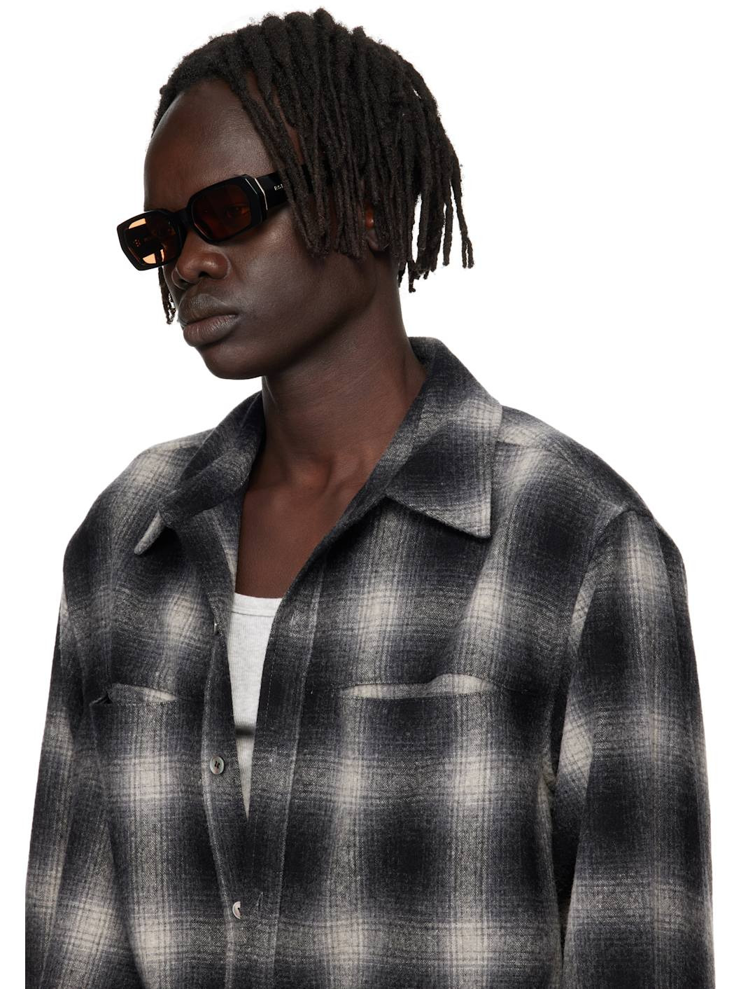 Black 'L'Altro' Sunglasses - 4