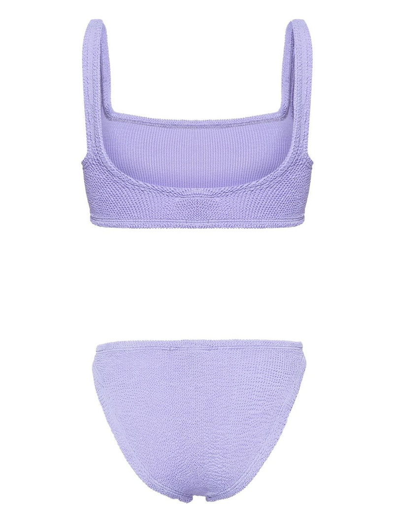 Hunza G Xandra shirred bikini outlook