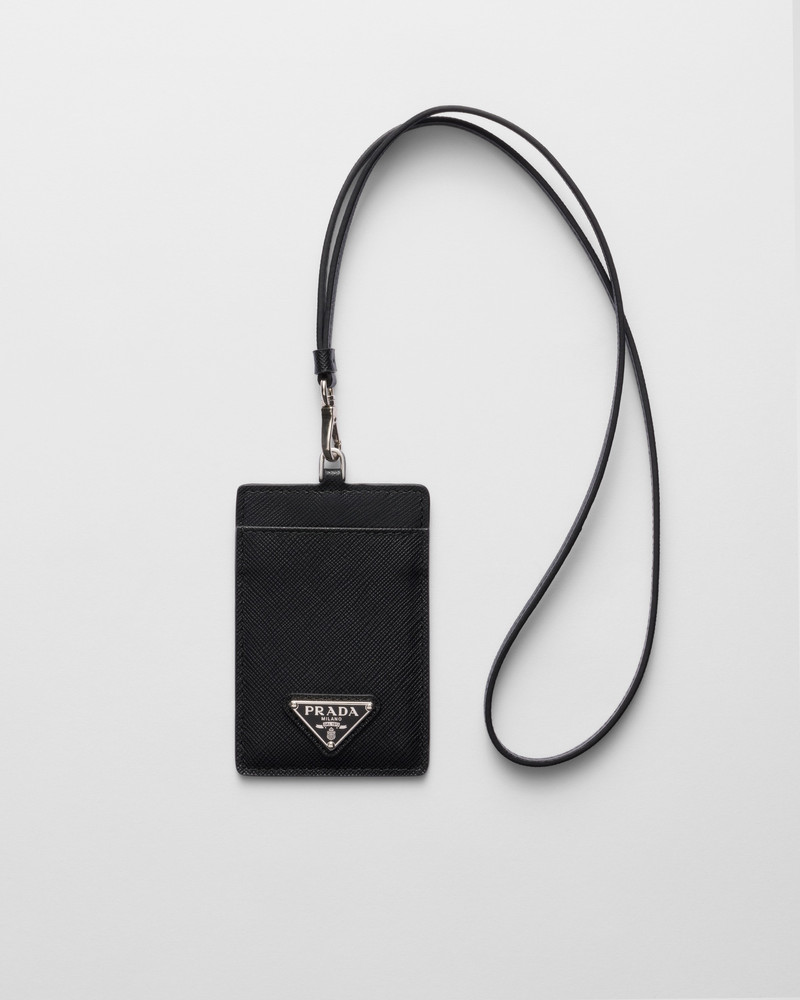 Saffiano Leather Badge Holder 1