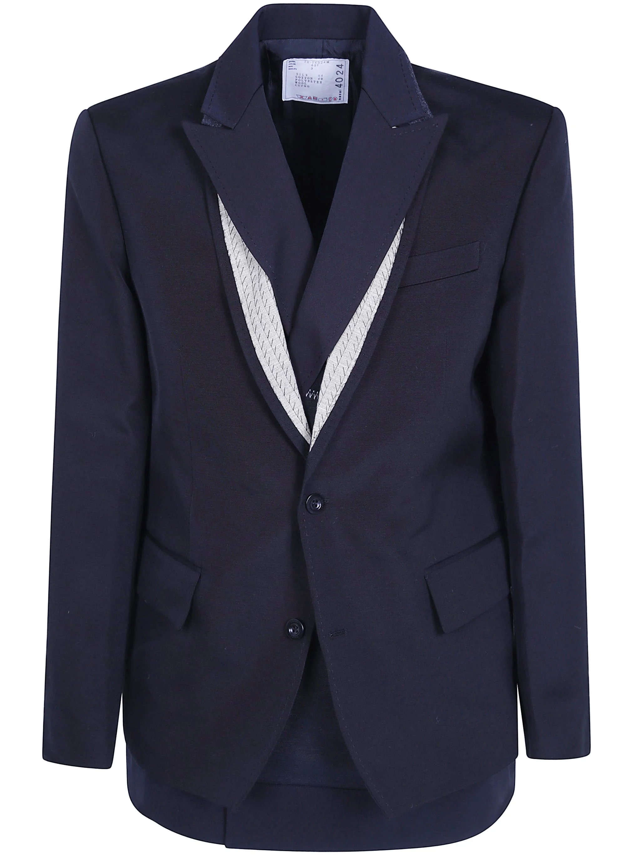 Jacket Double Faced Silk Cotton "X Doeskin" - 1