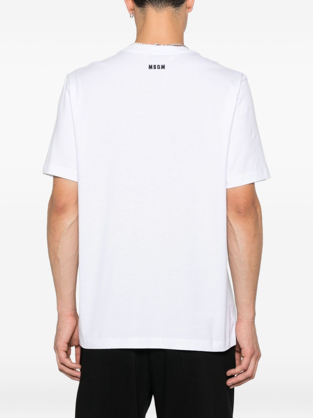 lettering-print T-shirt - 3