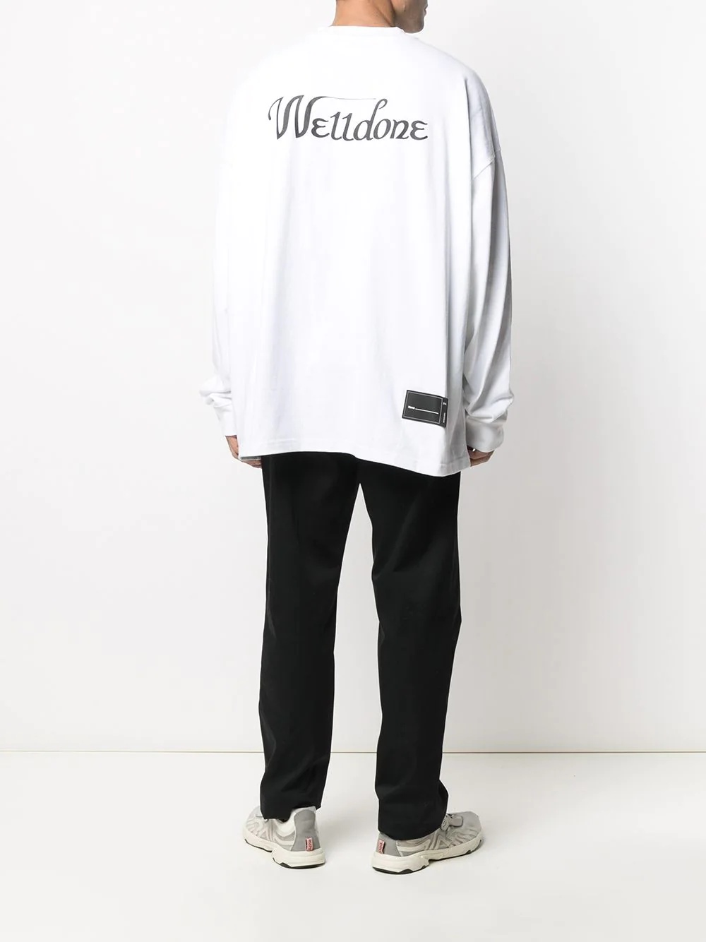 logo print long-sleeved T-shirt - 4