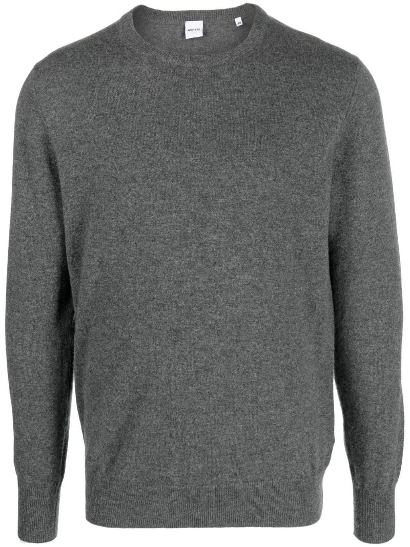 crew-neck cashmere jumper - 1