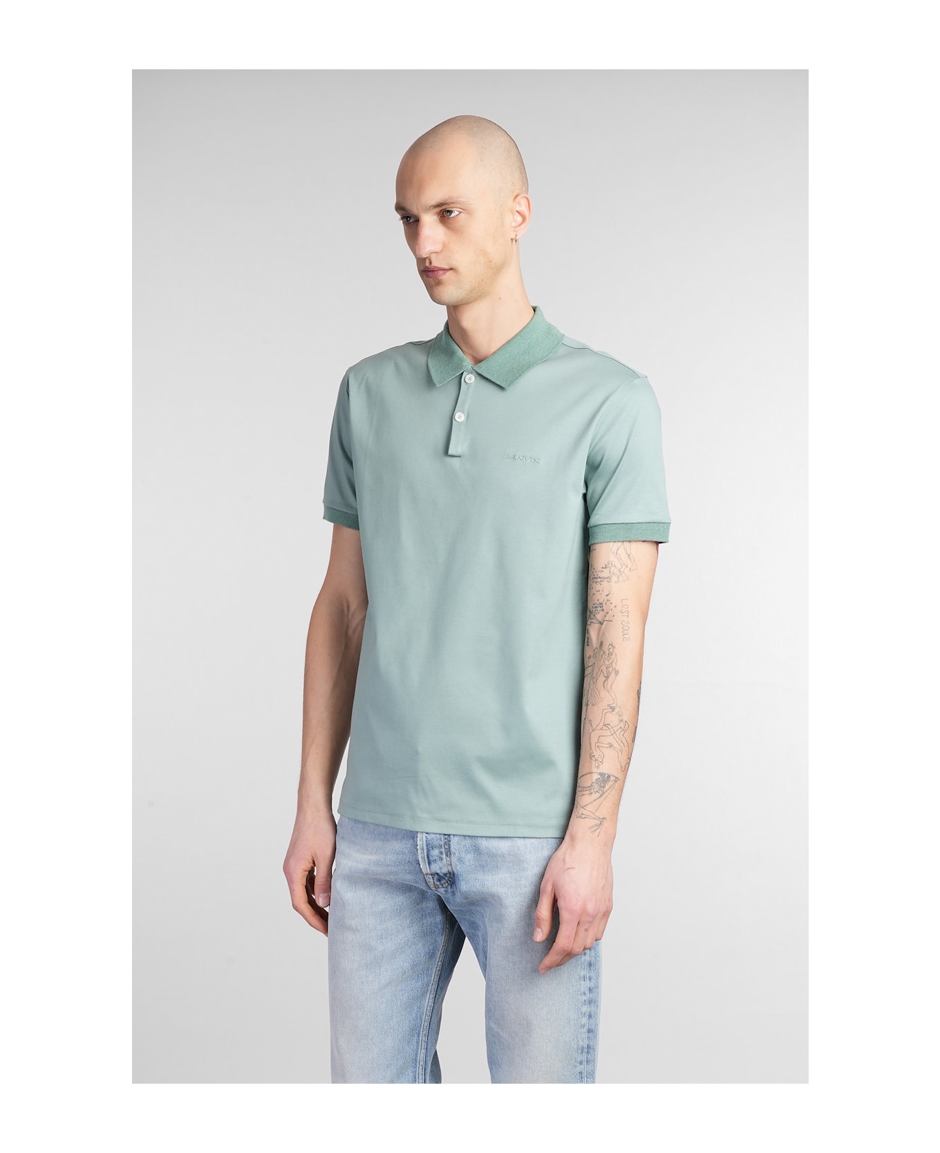 Polo In Green Cotton - 4