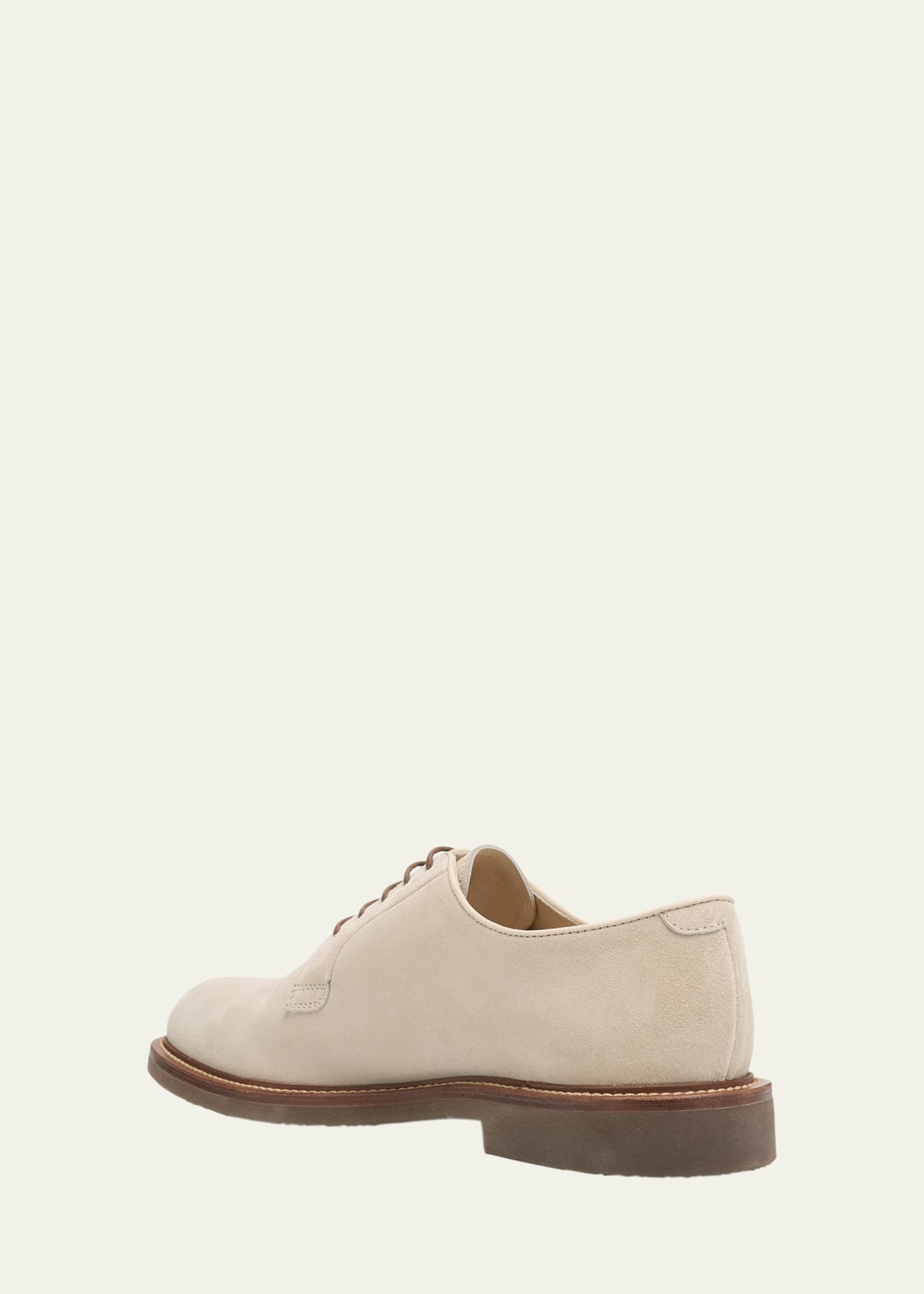 Men's Suede Derby Shoes - 4
