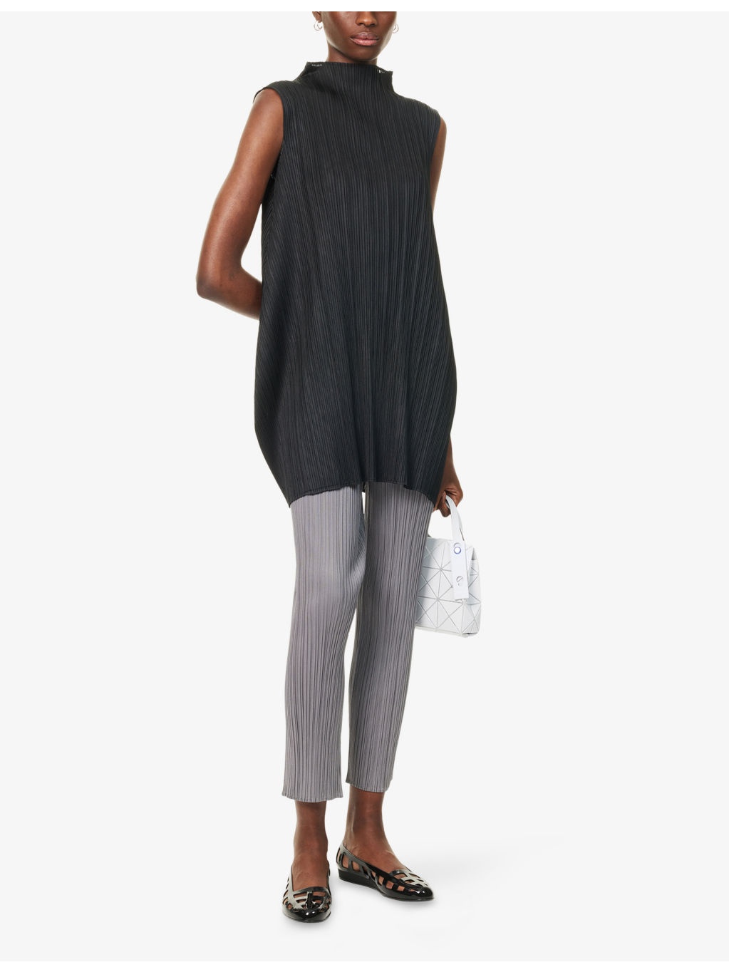 Lamp Shade Sleeveless Knitted Top - 2